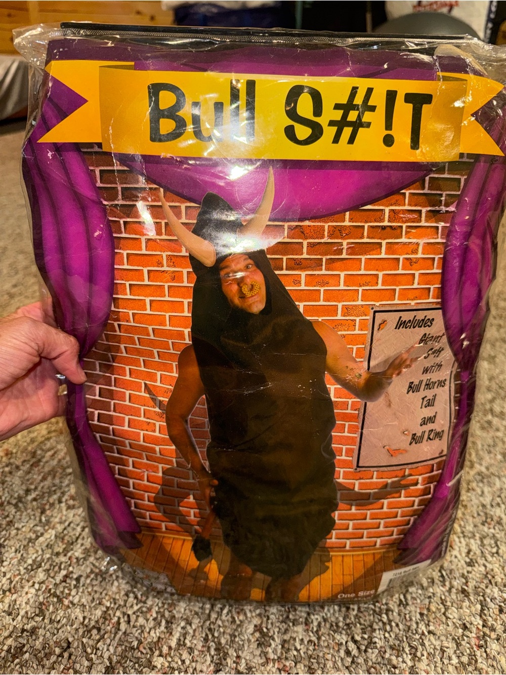 Bull S#IT Adult Bull Costume - Black